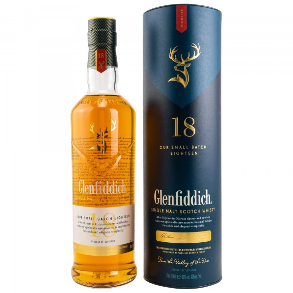 Glenfiddich 18 Jahre Single Malt Whisky 40% 0,7 L