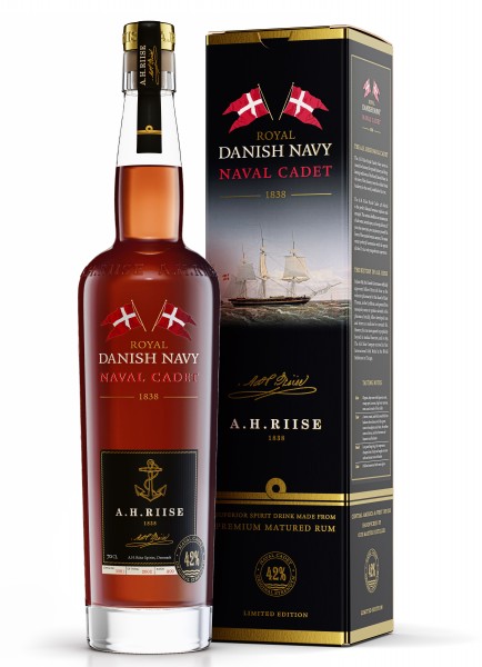 A.H. Riise Royal Danish Navy Rum Naval Cadet 42% 0,7 L
