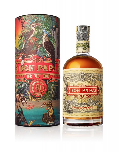 Don Papa Rum Single Island 7 Jahre in Geschenkverpackung 40% 0,7L