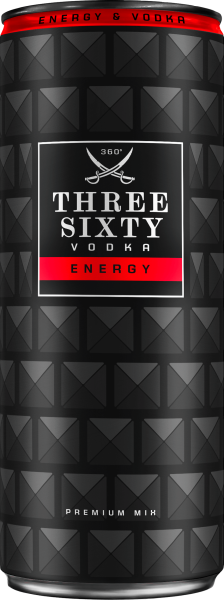 Three Sixty Vodka Energy 10% 0,33 L Dose inkl. Pfand