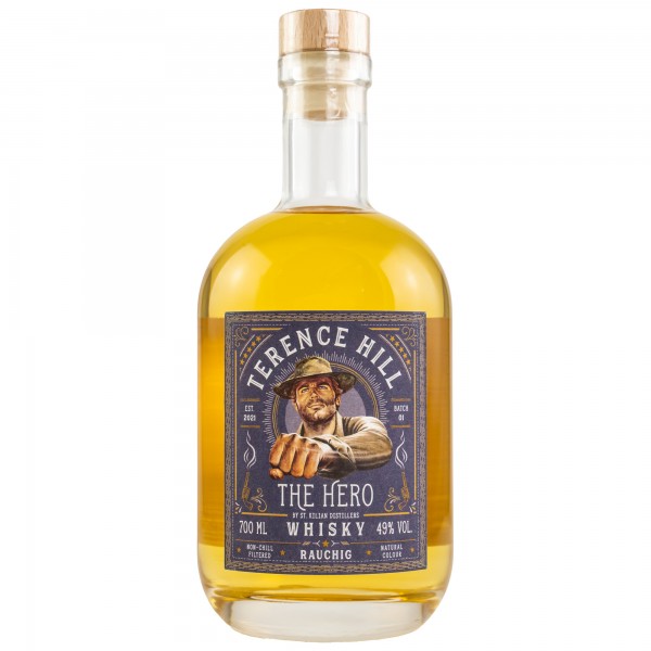 Terence Hill The Hero Whisky Peated 49% 0,7 L